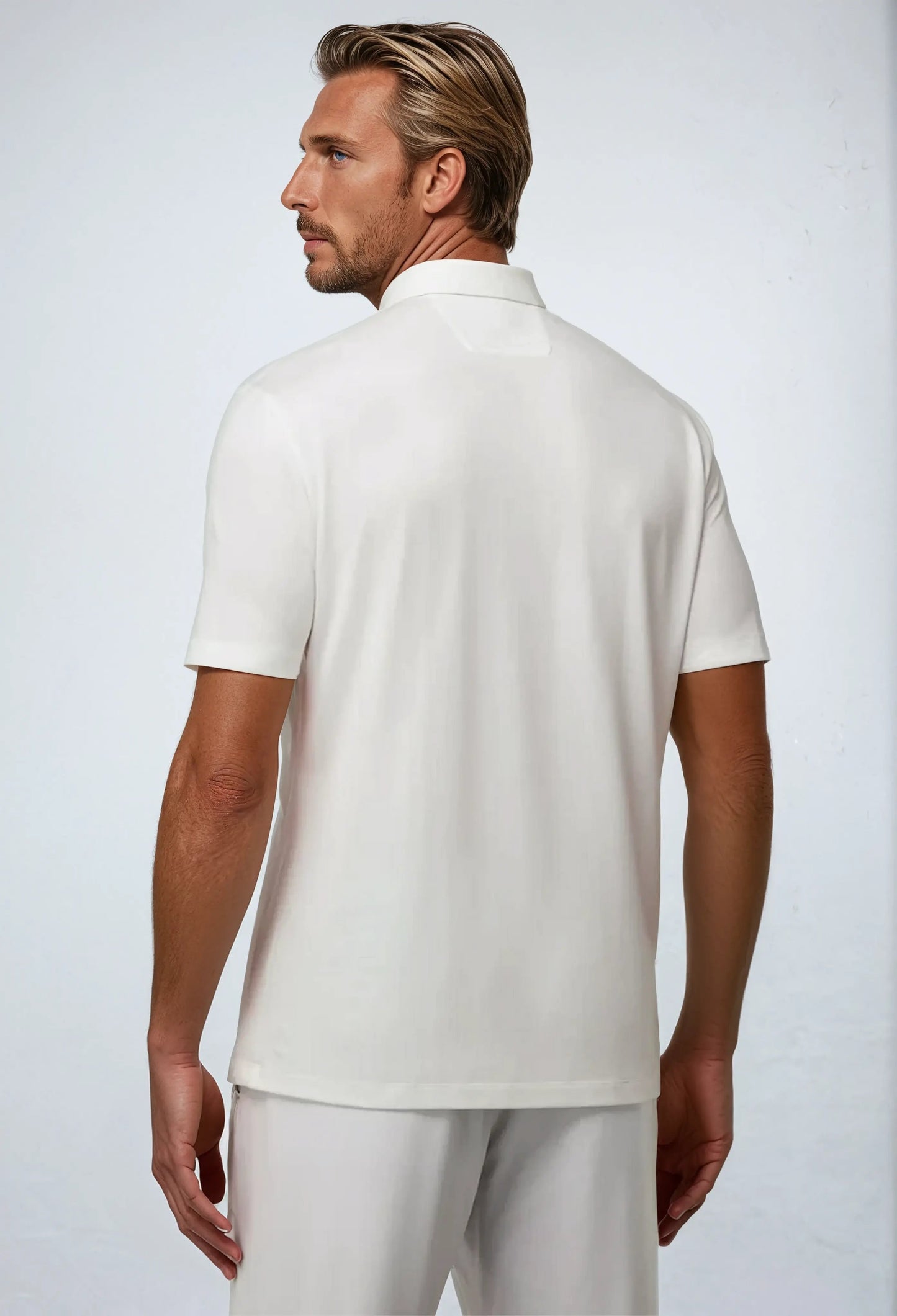 Zip Polo – White