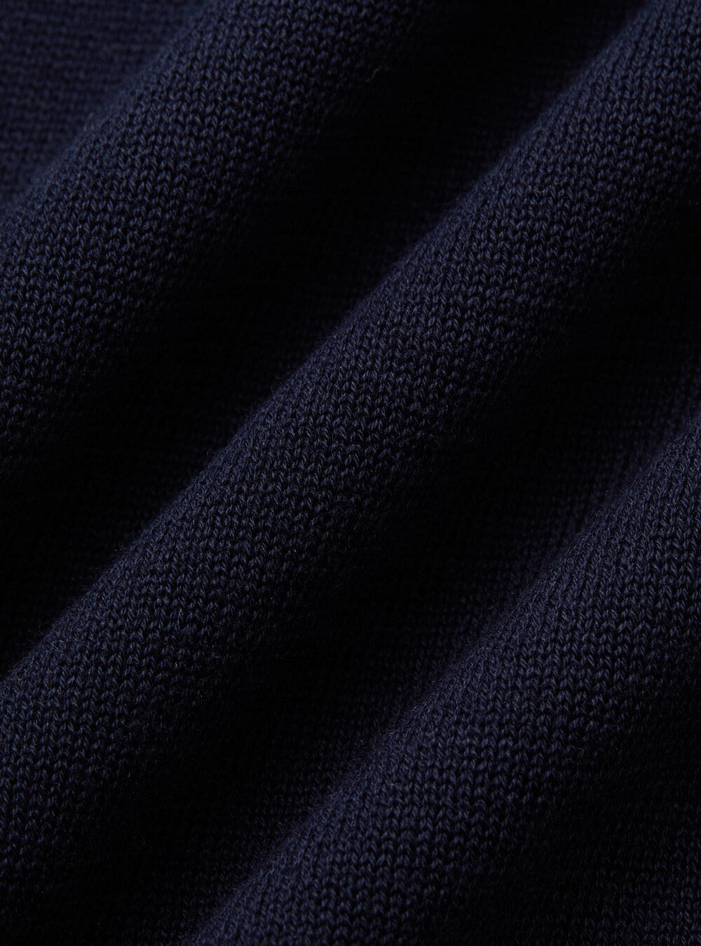 Buttonless Polo – Navy Blue
