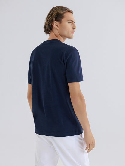 Cotton T-Shirt – Navy Blue