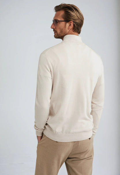 Half Zip Sweater – Beige