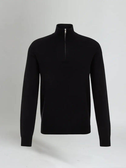 Half Zip Sweater – Black