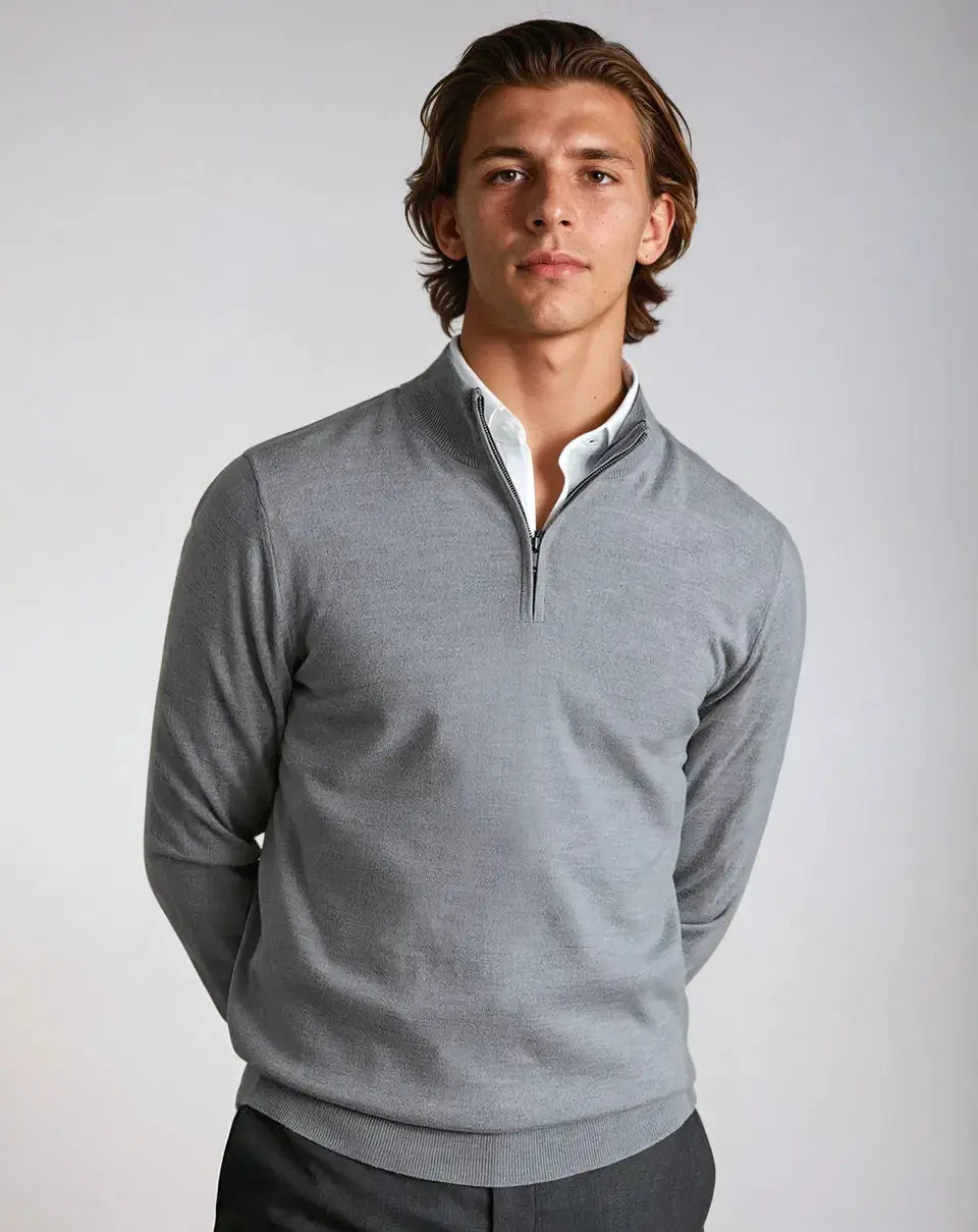 Half Zip Sweater – Dark Grey
