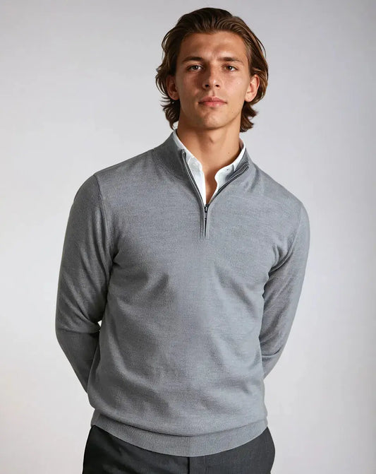 Half Zip Sweater – Dark Grey