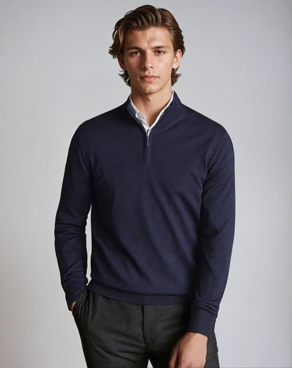 Half Zip Sweater – Navy