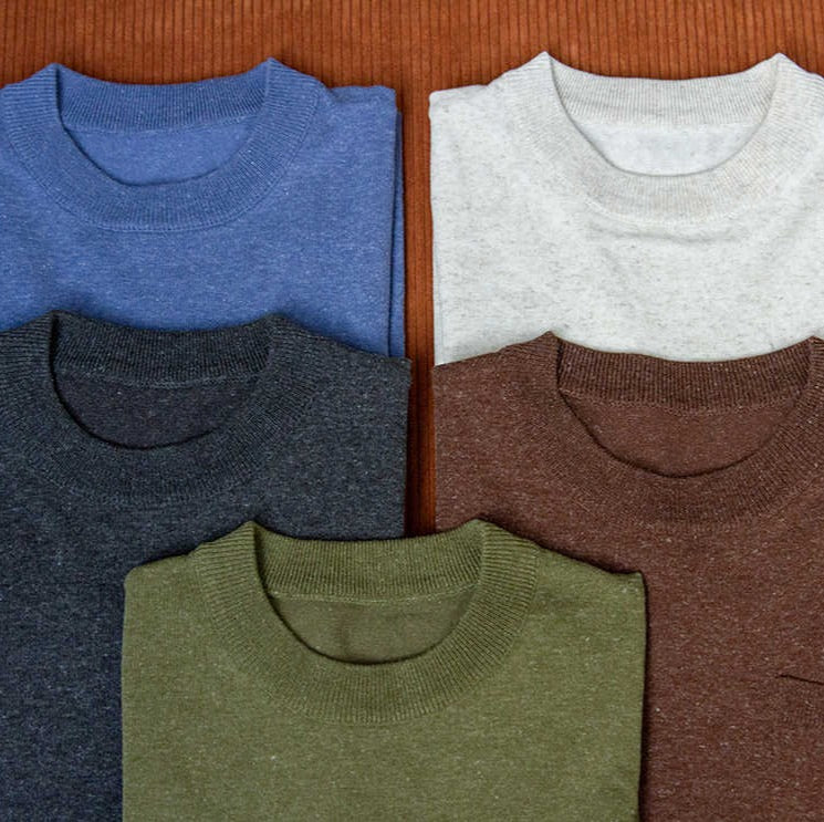 Knitted Linen Blend T-Shirt
