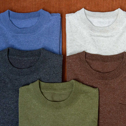 Knitted Linen Blend T-Shirt