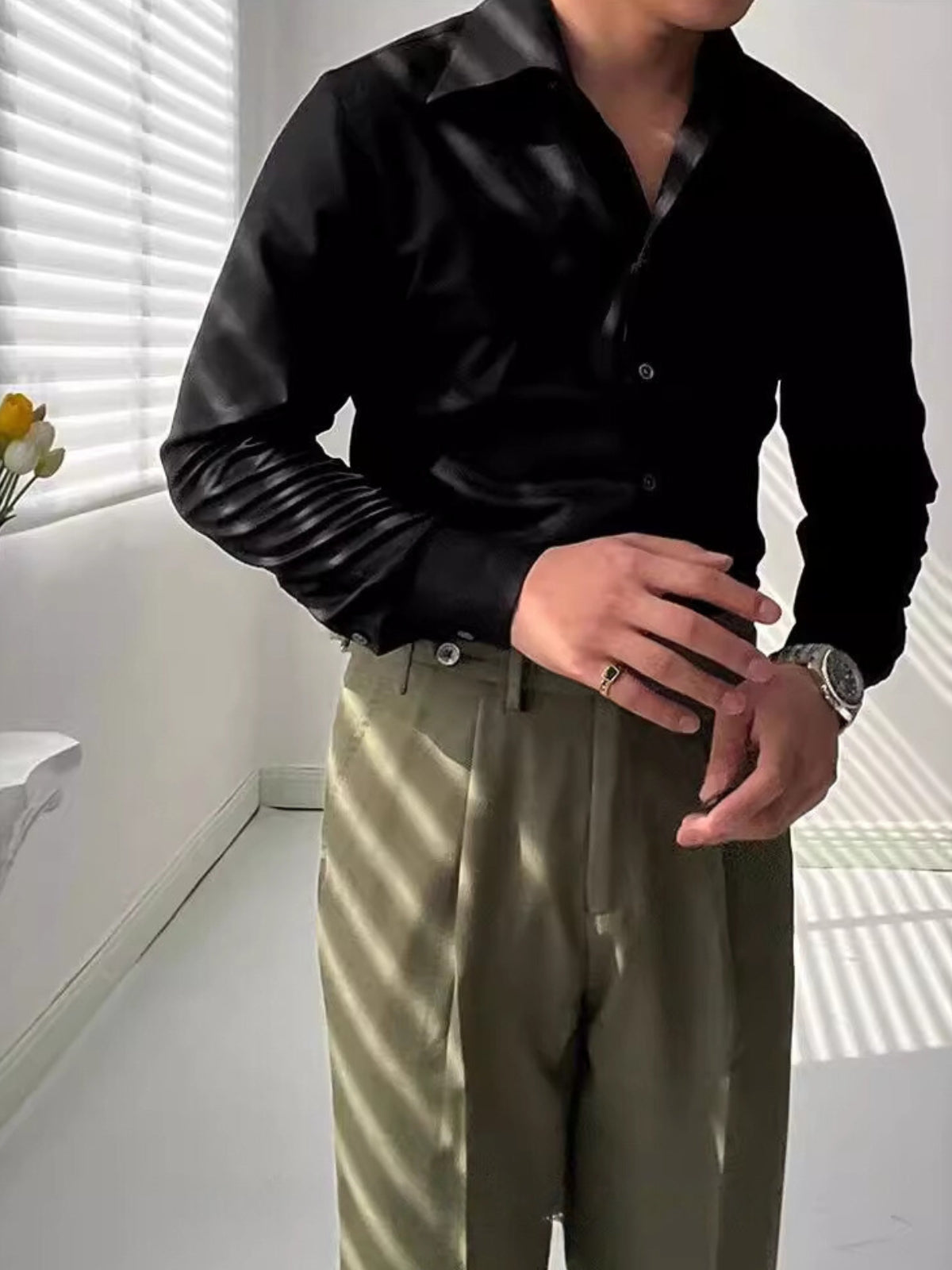 Long Sleeve Bamboo Blend Shirt