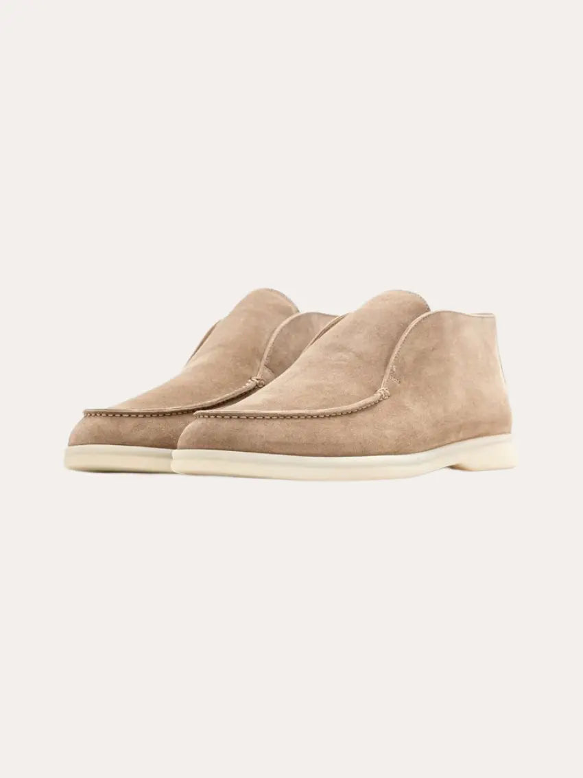 Suede City Loafers – Beige