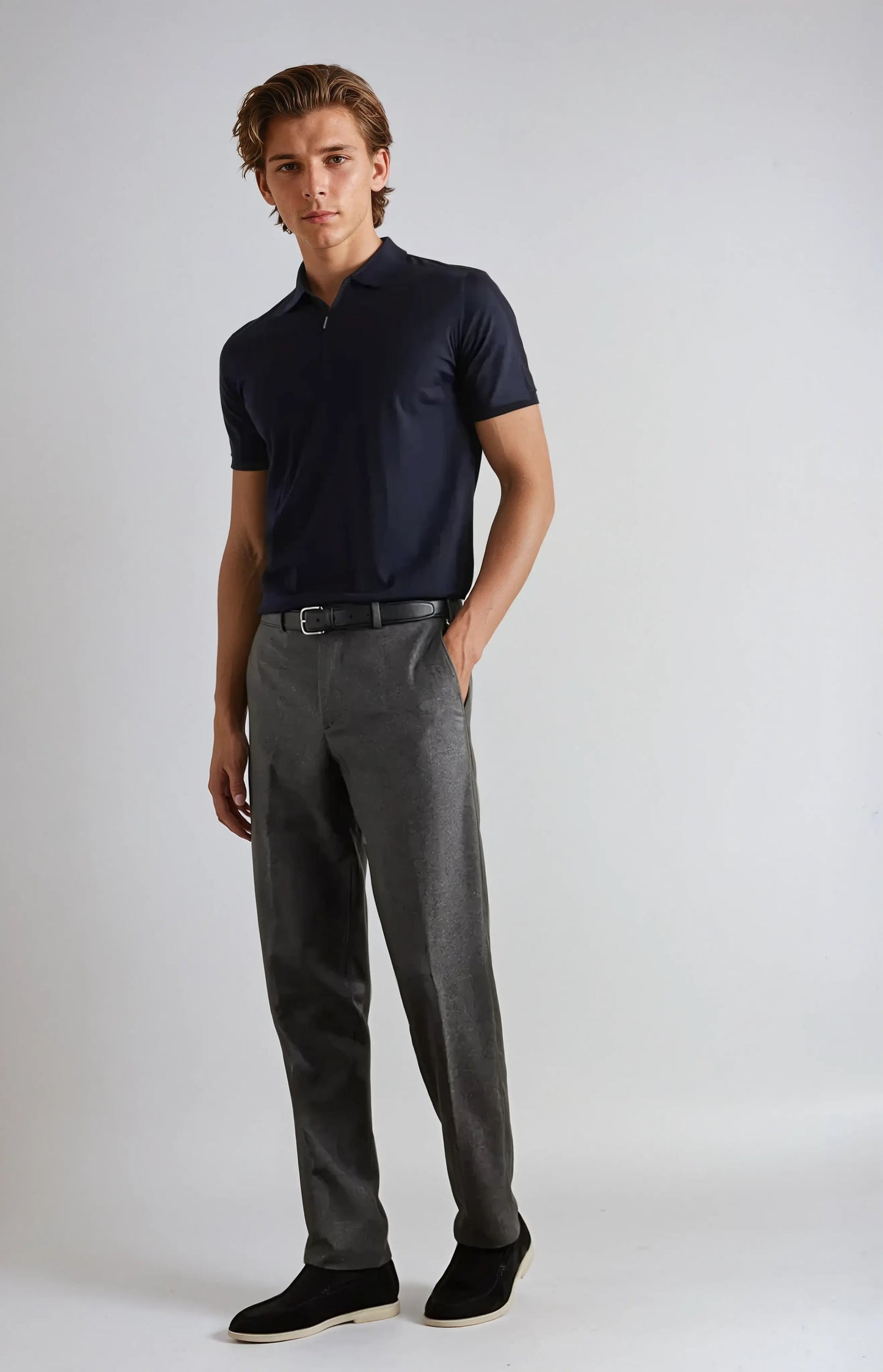 Suede City Loafers – Black