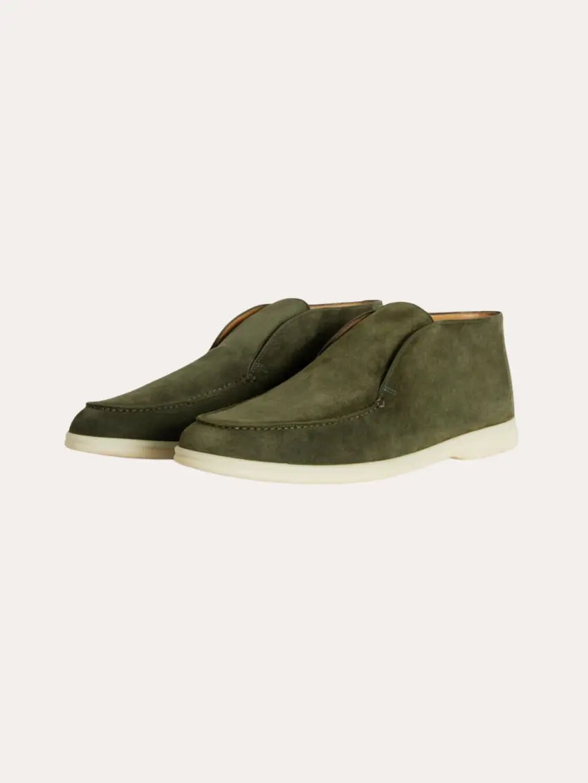 Suede City Loafers – Dark Green