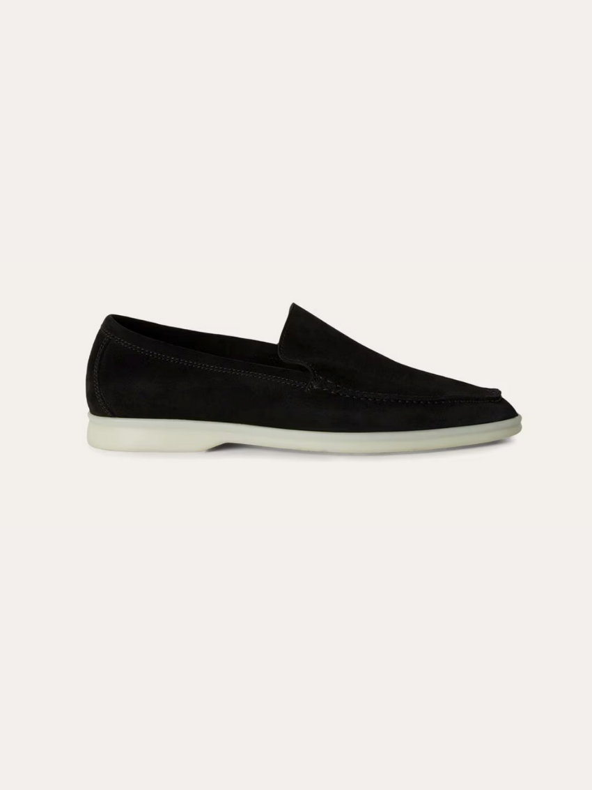 Suede Loafers – Black