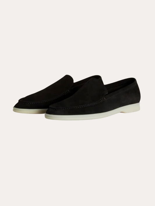 Suede Loafers – Black