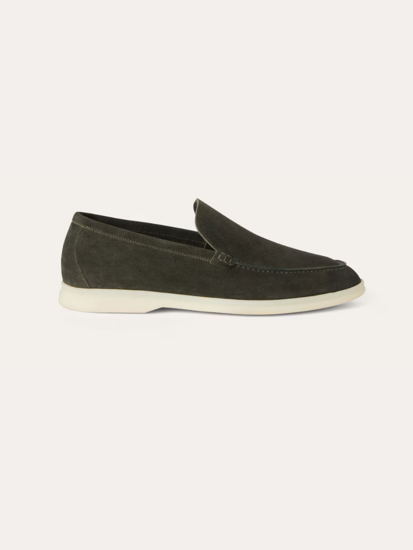 Suede Loafers – Dark Green