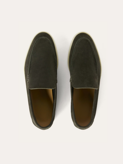 Suede Loafers – Dark Green