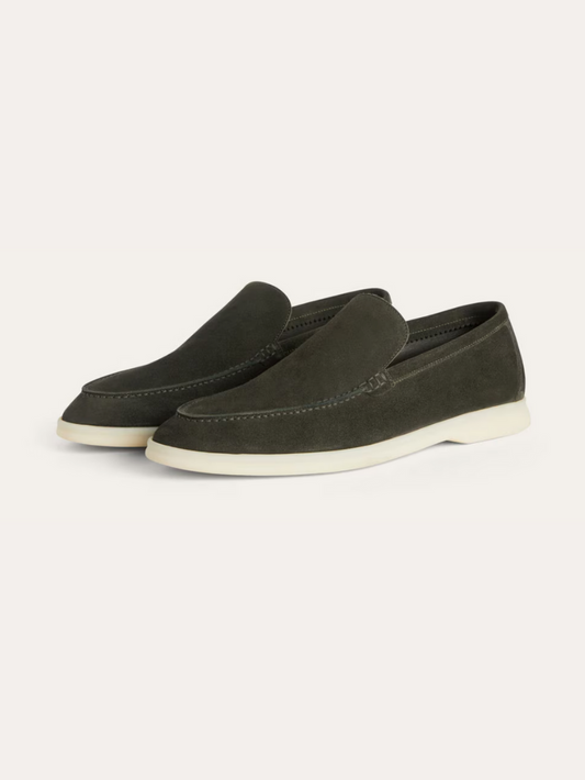 Suede Loafers – Dark Green