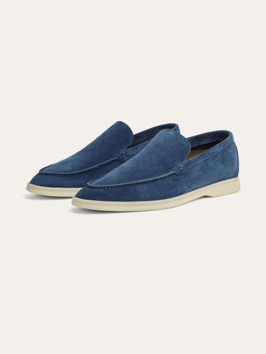 Suede Loafers – Deep Blue