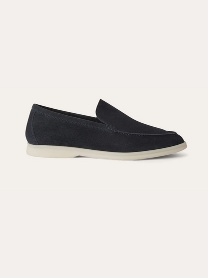 Suede Loafers – Navy Blue
