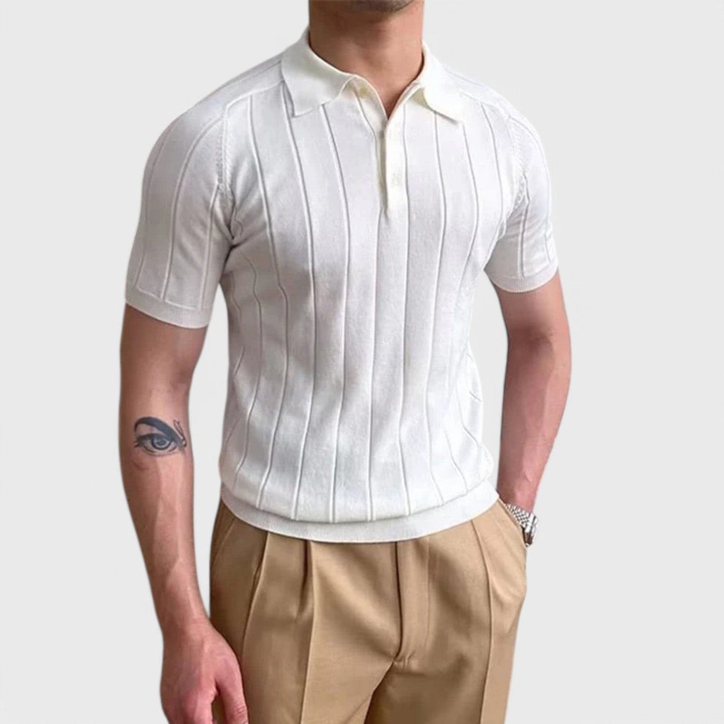 T-Shirt with Buttons for Men