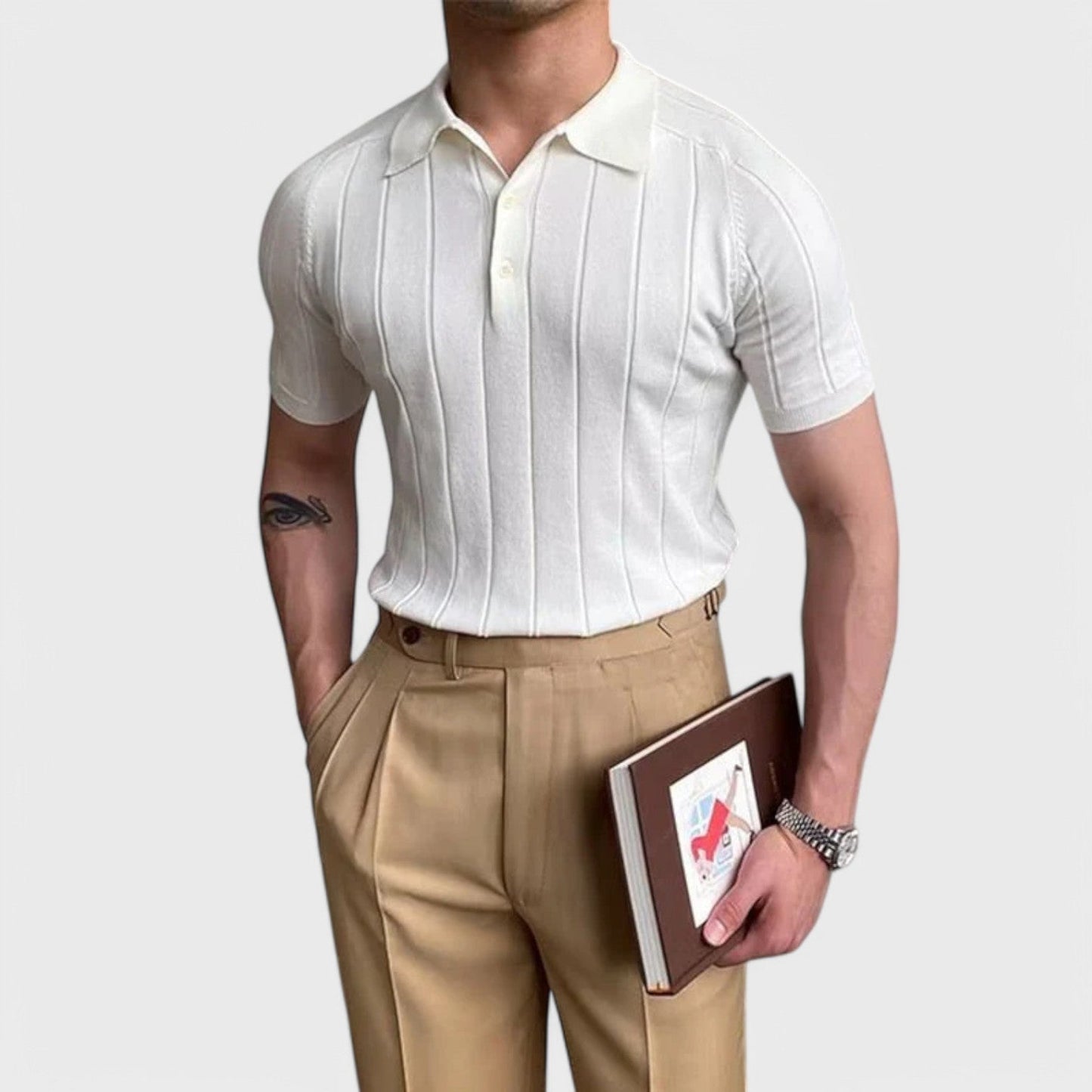 T-Shirt with Buttons for Men